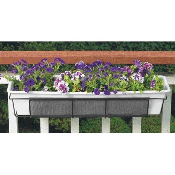 Woodstream Cobraco Woodstream Cobraco - Adjustable Flower Box Holder- Black 24-36 Inch - F-2436-B CCOF2436B - main